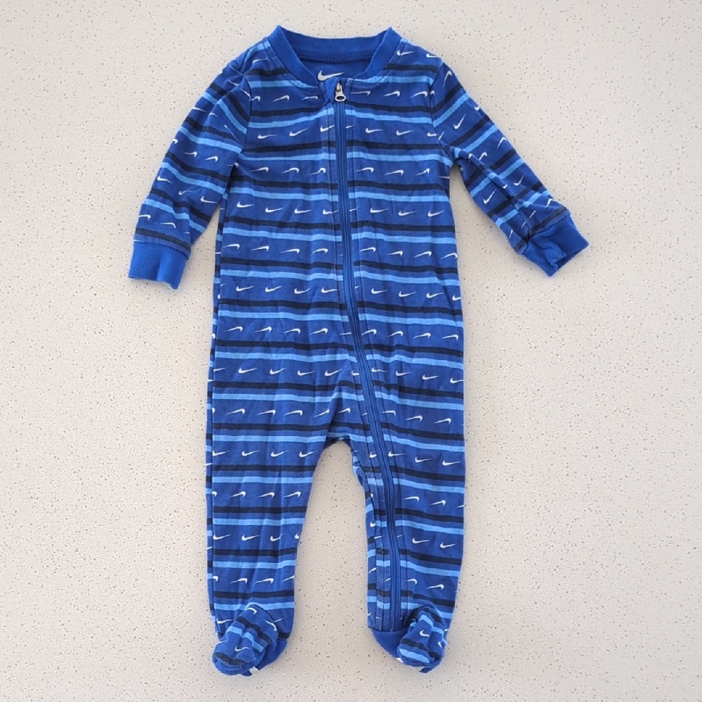 Nike Kids Blue and White Footed One Piece